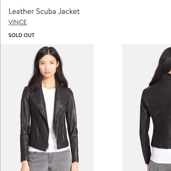 Vince Jackets & Blazers - Vince Scuba leather Jacket